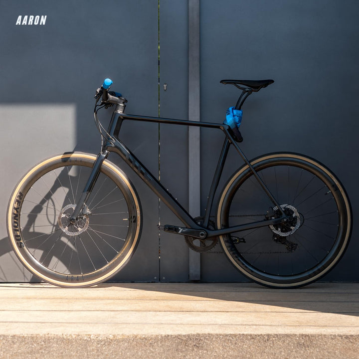 AARON Fit Fahrradgriffe mit dämpfender Auflagefläche - ergonomische Lenkergriffe aus rutschfestem Gu