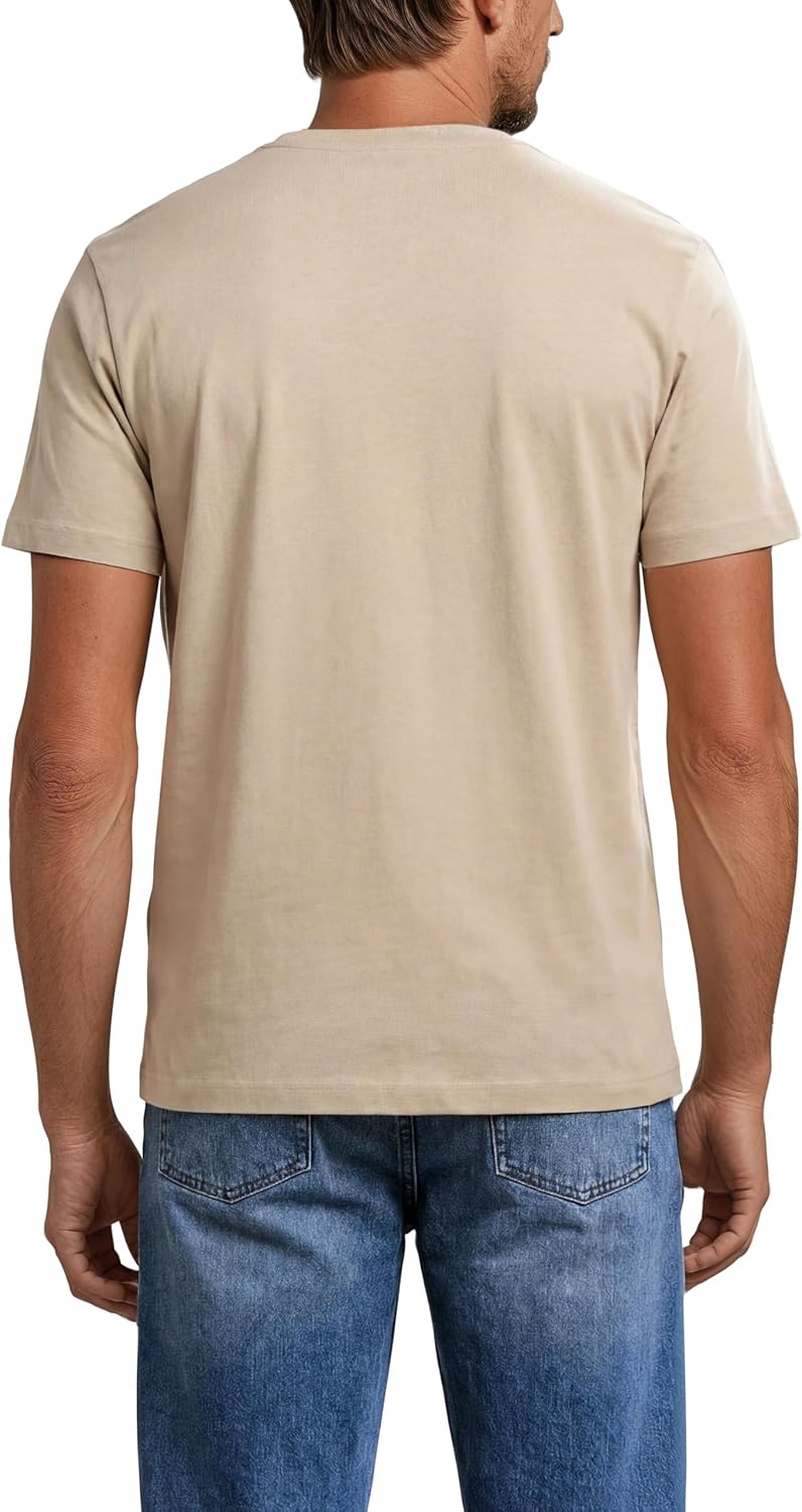 MUSTANG Herren T-Shirt 4er Pack Frontprint O-Neck Rundhalsausschnitt Kurzarm Regular Tee Shirt 100%