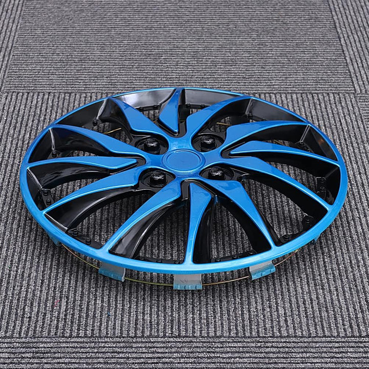 Auto Radkappen 14 Zoll Radzierblenden 2 Stücke Blau Schwarz Universal Auto Refit Zubehör für Fast Al