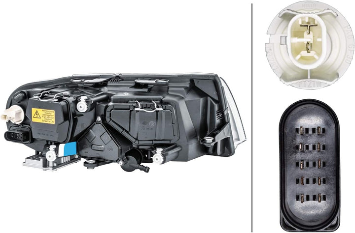 HELLA 1EL 246 042-431 Bi-Xenon/DE/FF/Halogen-Hauptscheinwerfer - links - für u.a. Skoda Superb I (3U