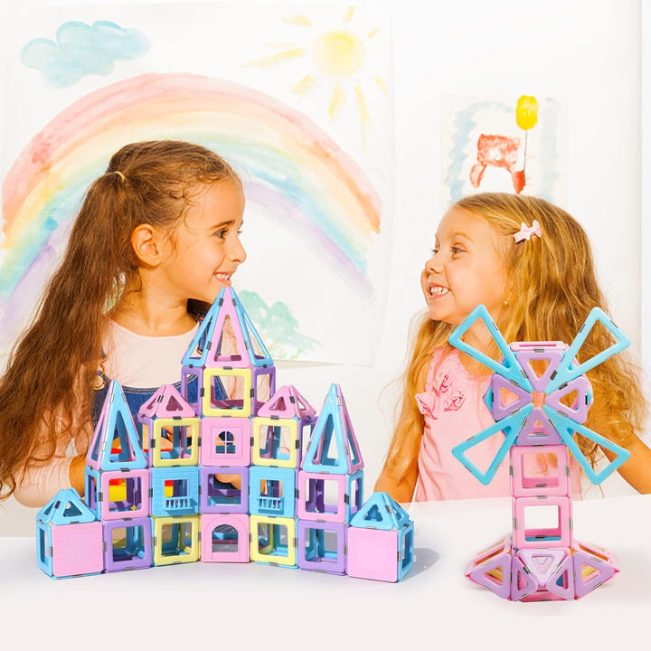 Magblock 103 Teiles Magnetische Bausteine Magnetische Blöcke für Kinder Magnet Lernspielzeug Spielze