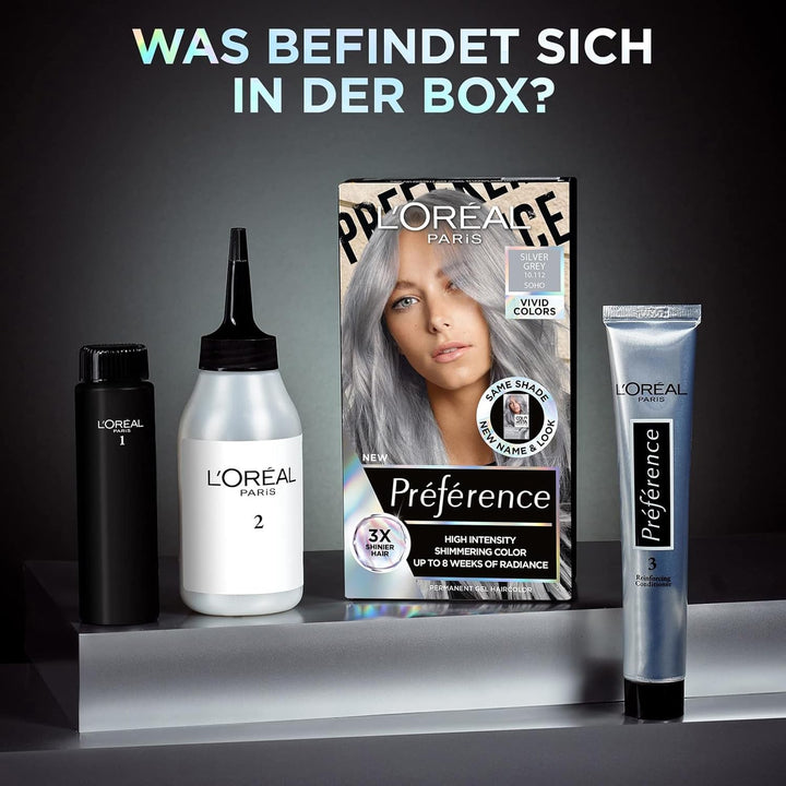 L'Oréal Paris Intensive dauerhafte Haarfarbe, Bis zu 8 Wochen glänzendes Haar und intensive Farbe, P