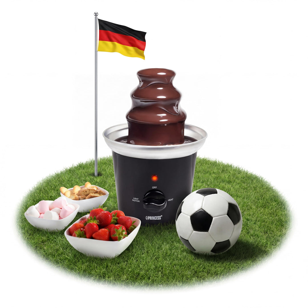 Princess Schokoladenbrunnen - 3 Ebenen, Warmhaltefunktion, Fliessfunktion, 0,4 L, 32 W, 292994, Schw