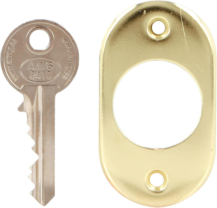 Amig - Aufschraubschloss DIN rechts mit Schliesshebel und Falle für Holztüren Mod. 72PU - 80 x 95 mm