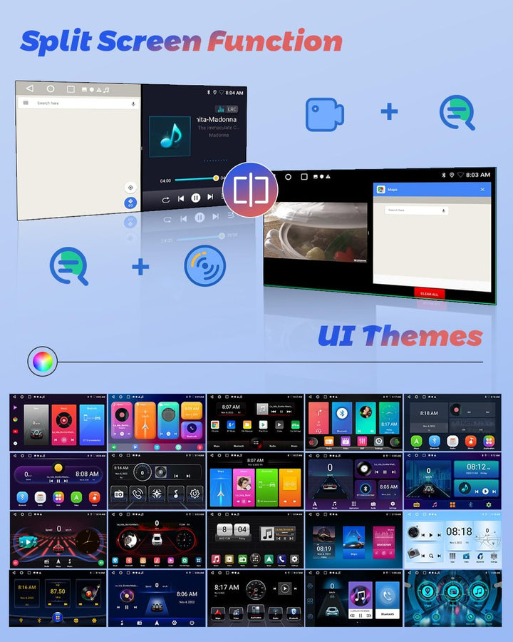 Hikity [2+64GB] Android 15 Autoradio, Wireless Carplay Android Auto, für Toyota RAV4 2007-2011 Radio