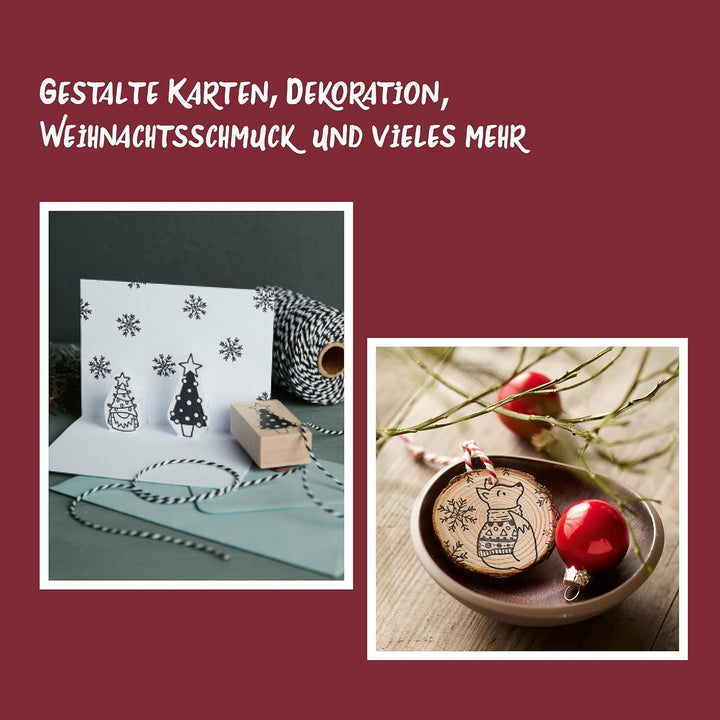 Adventskalender Stempel-Glück. Mit mehr als 24 Stempeln, Anleitungsbuch und weiterem Zubehör