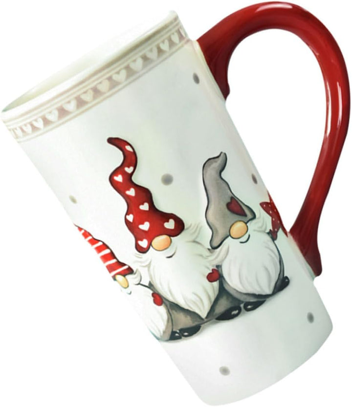 Cabilock Weihnachts Keramik Becher 1Pc Gross Milchklaus Relief Weihnachten Handheld für Gemischt Por