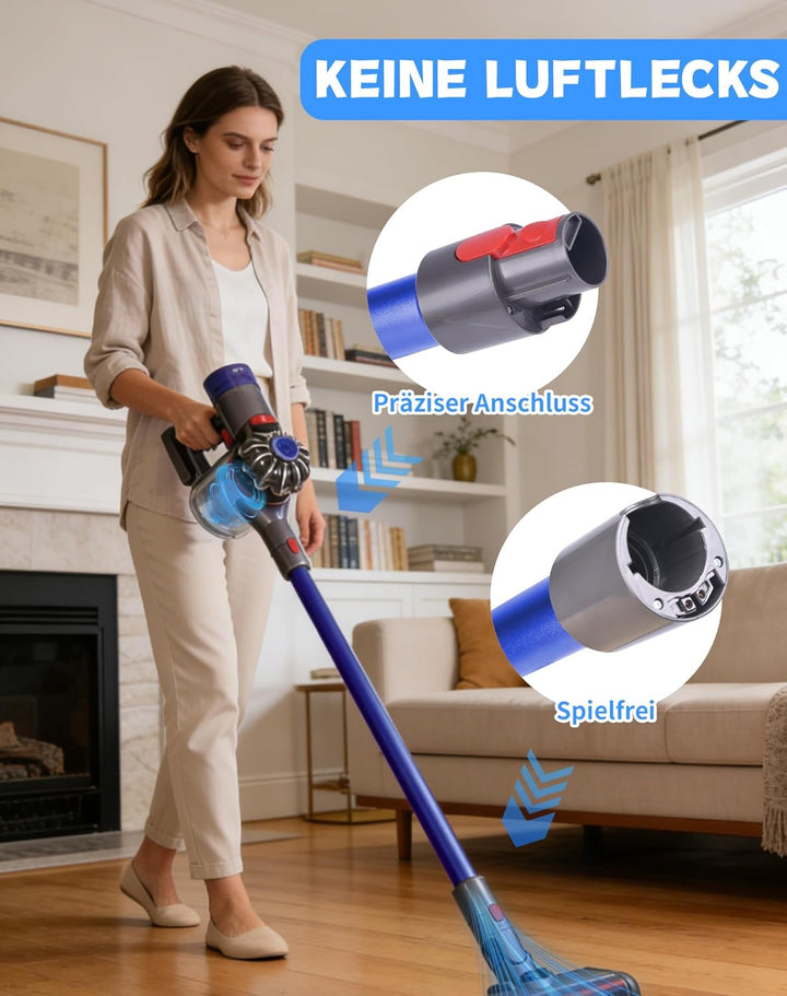 Verlängerungsrohr für Dyson V7 V8 V10 V11 V15 – Ersatz-Rohr aus Aluminium, Schnellverschluss, Robust