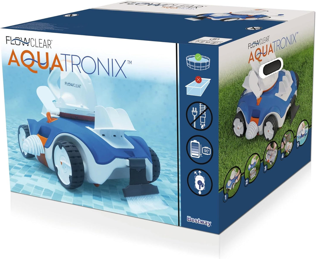 Bestway Flowclear Akkubetriebener, automatischer Poolsauger, Aquatronix, Mehrfarbig