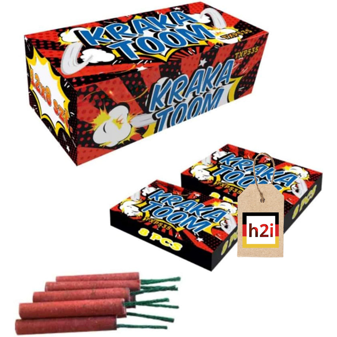 h2i Kraka Toom Minikracher | 96 Teile | Party Spass für Klein & Gross I für Silvester, Halloween & P