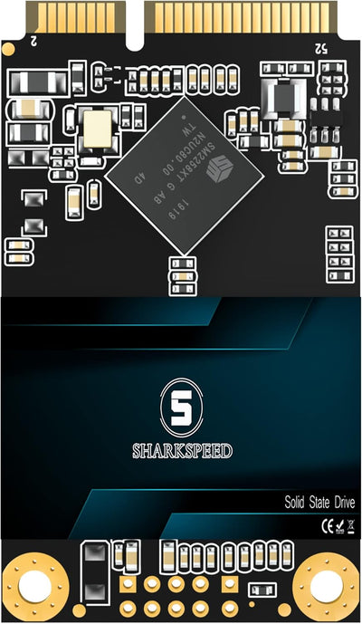 SHARKSPEED mSATA SSD 1TB Mini SATA 3 (6Gb/s) TLC 3D NAND SSD Festplatte Intern Solid State Drive für