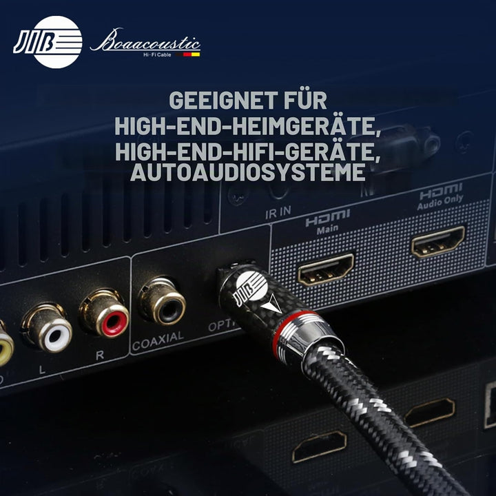 BOAACOUSTIC JIB Optisches Audiokabel High End Audio & hifi Optical Audio Cable Digital Toslink Kabel
