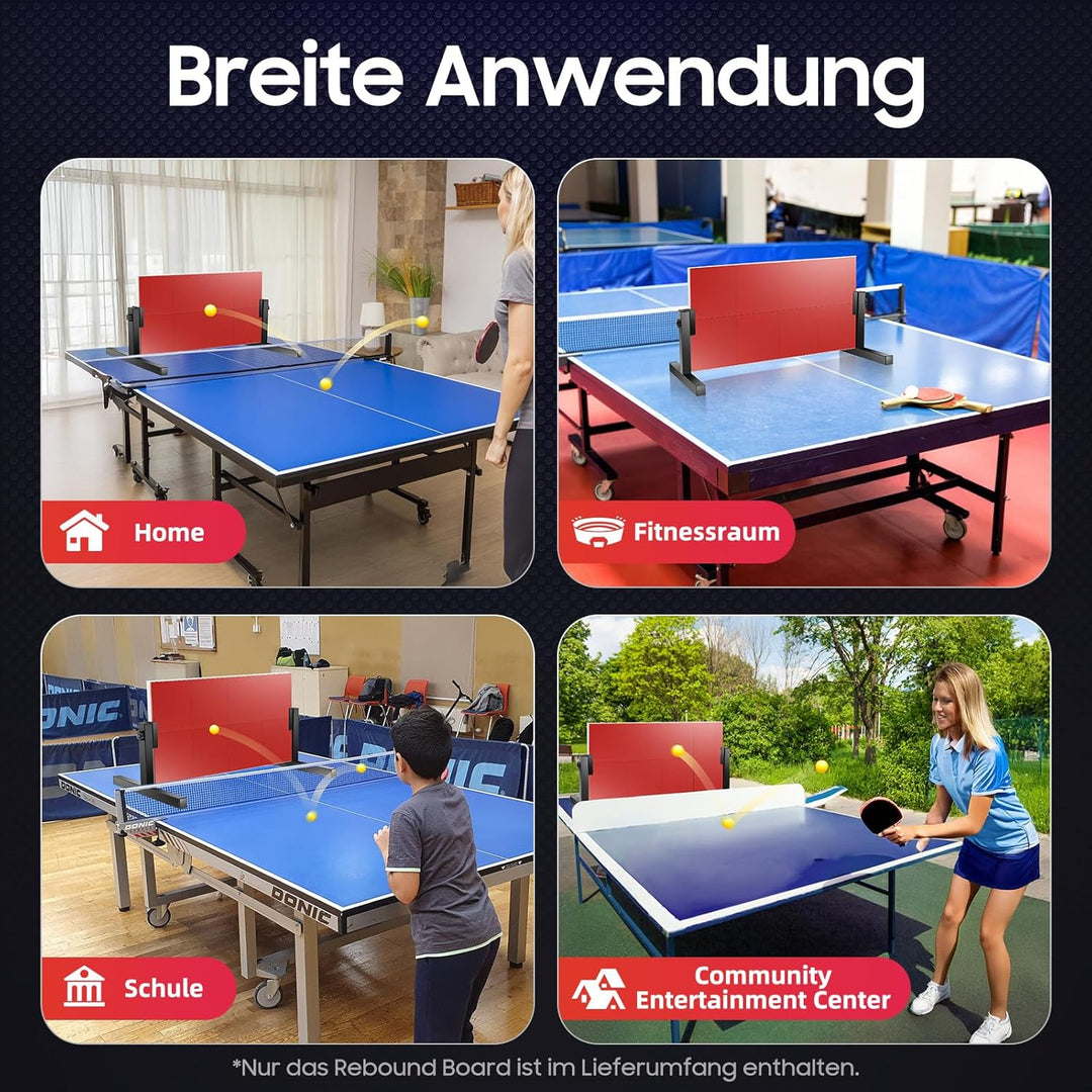 Tischtennis Rebound Board - Tischtennisplatte Sparring Return Board Indoor Returnboard Trainingsgerä