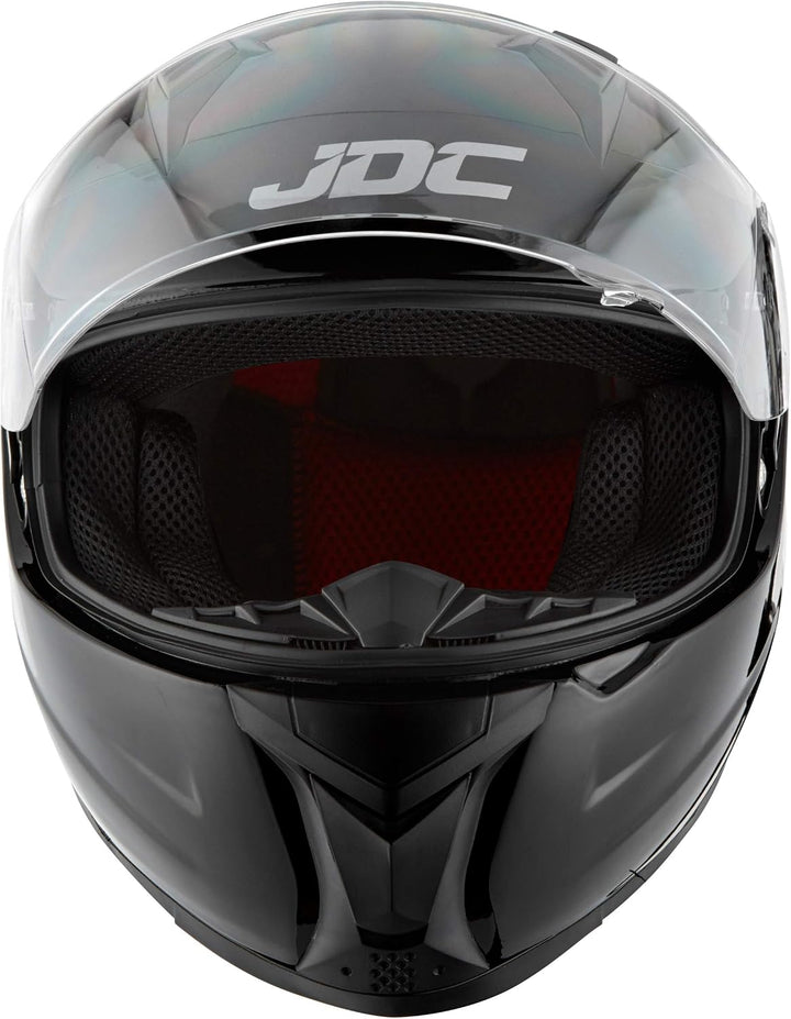 JDC volles Gesicht Motorrad Helm - Prism M Schwarz, M Schwarz