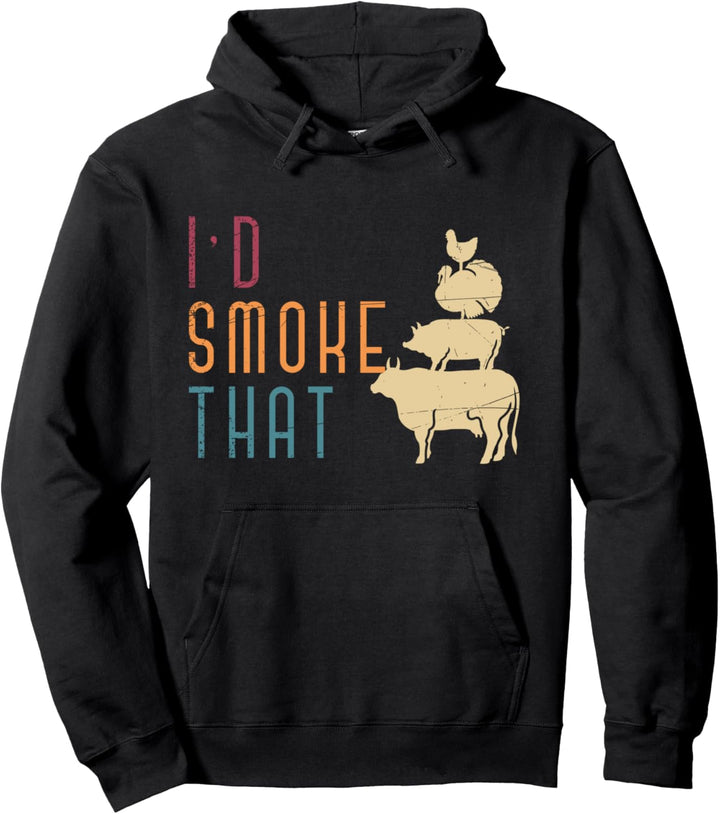Ich würde das Grillen Grillparty BBQ Grillen Grillmeister Pullover Hoodie