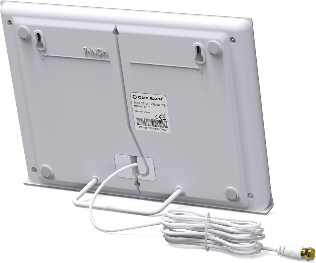 Oehlbach Flat Style One DVB-T2 HD Antenne - Digitale Zimmerantenne - Aktiv DVB-T-Verstärker Innenant