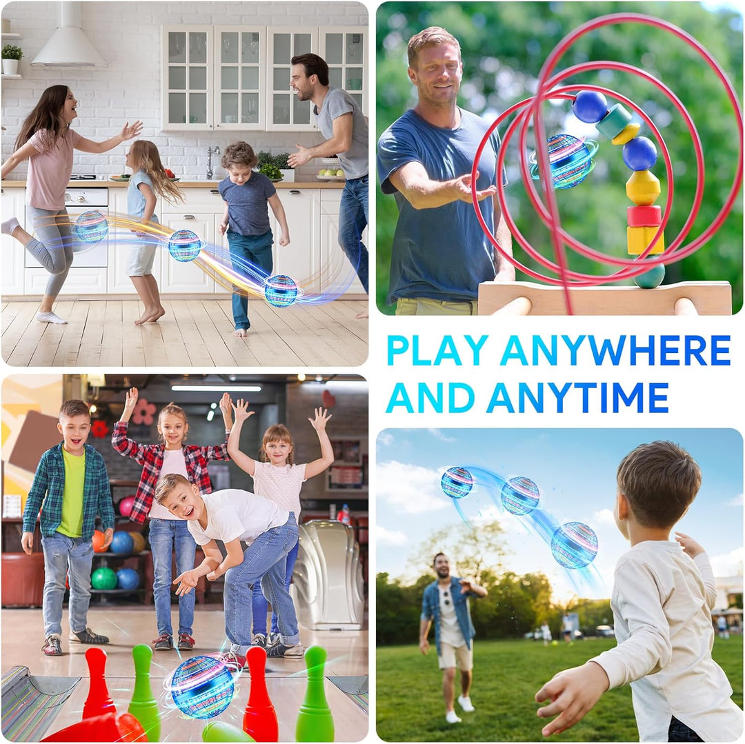 Airabc Fliegender Ball,Magic Flying Orb Ball,Hand Controlled Hover Ball Schwebender Ball mit LED Lic