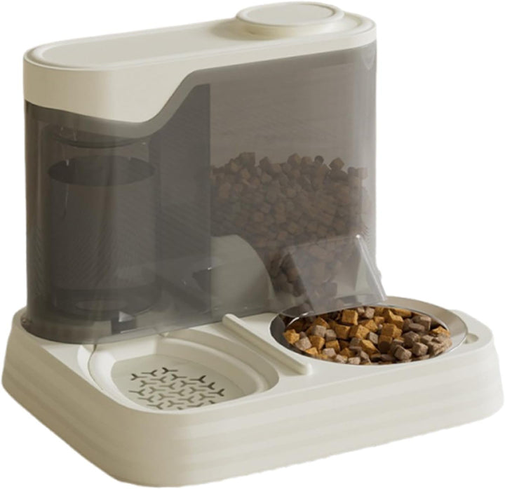 Automatischer Katzenfutterautomat, Haustierfutter- Und Wasserspender, 2-in-1 Nass- Und Trockenfutter