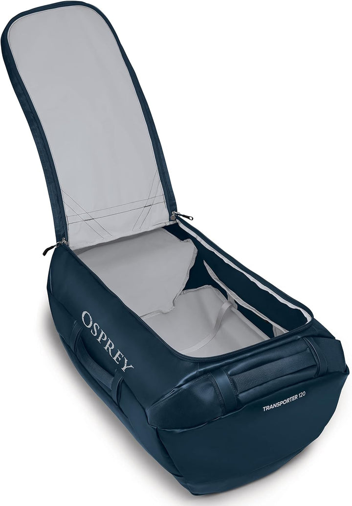 Osprey Unisex – Erwachsene Transporter 120 Duffel Bag Einheitsgrösse Venturi Blue, Einheitsgrösse Ve