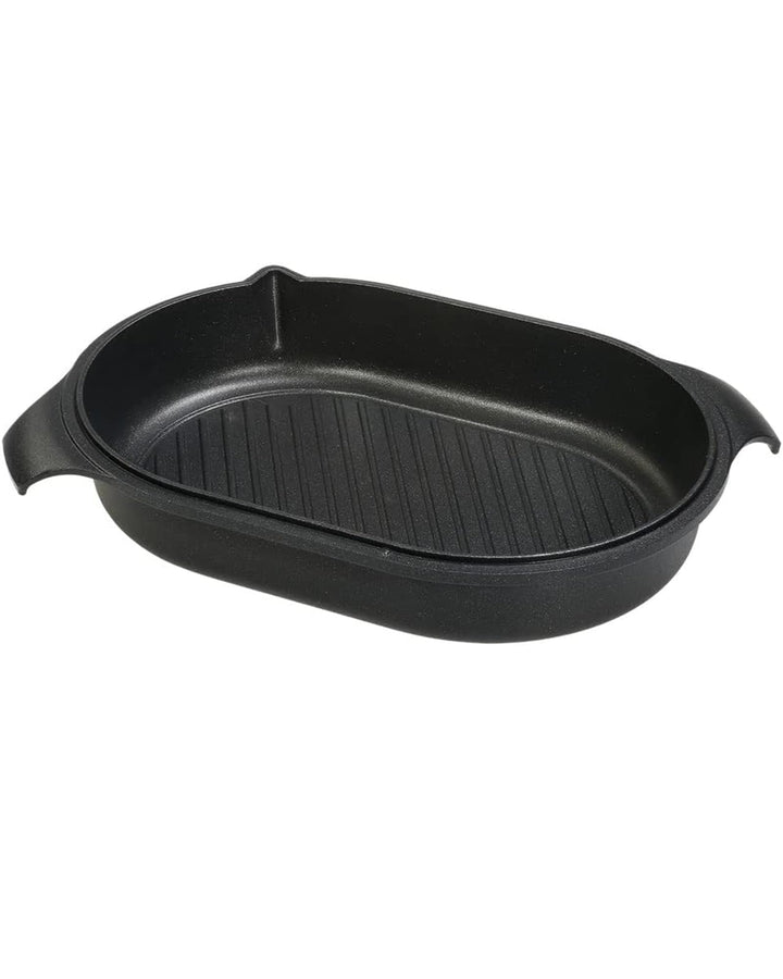 Original Gundel GUSSDECKEL/GRILLPFANNE, INDUKTION, 32 x 22 cm, Titan-Keramik-Oberfläche für Induktio