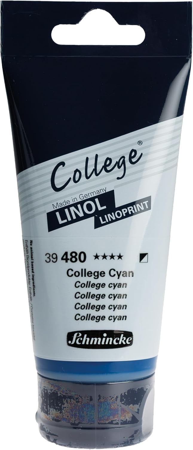 Schmincke College Linol, Linoldruckset mit 5 x 75 ml Tuben, 84 005 097