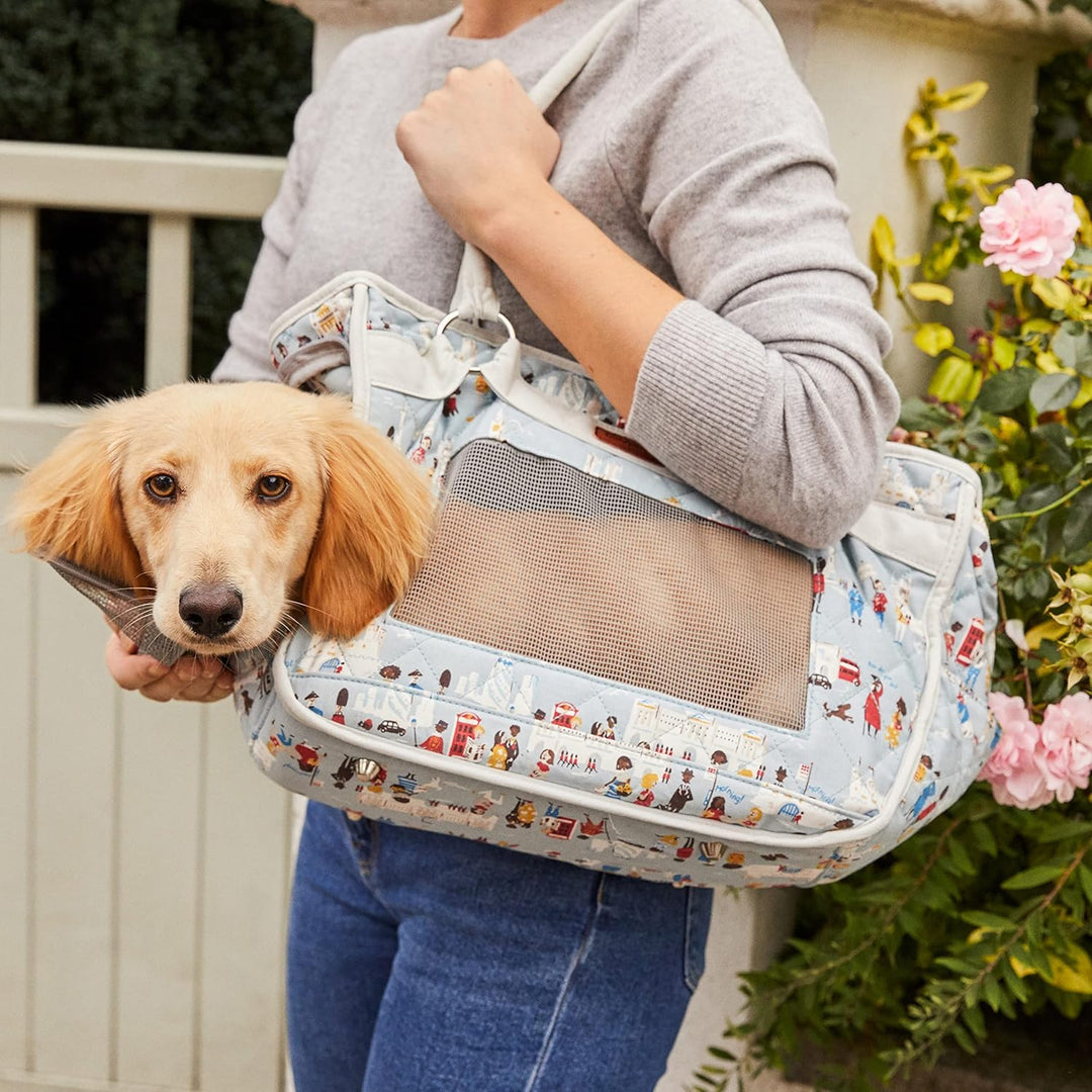 Cath Kidston Tragetasche für Haustiere, Hunde/Katzen, Stoff, London-Aufdruck