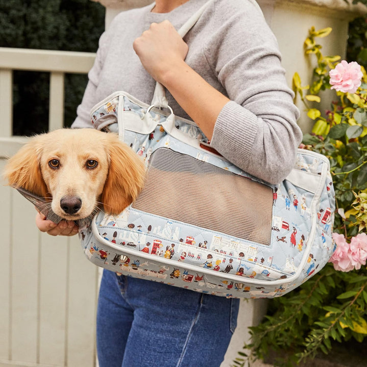 Cath Kidston Tragetasche für Haustiere, Hunde/Katzen, Stoff, London-Aufdruck