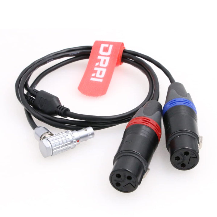 DRRI Audio Eingänge Kabel Dual XLR 3-polig Buchse auf 0B 6pin für ARRI Alexa Mini LF Kamera RA 6P-2*