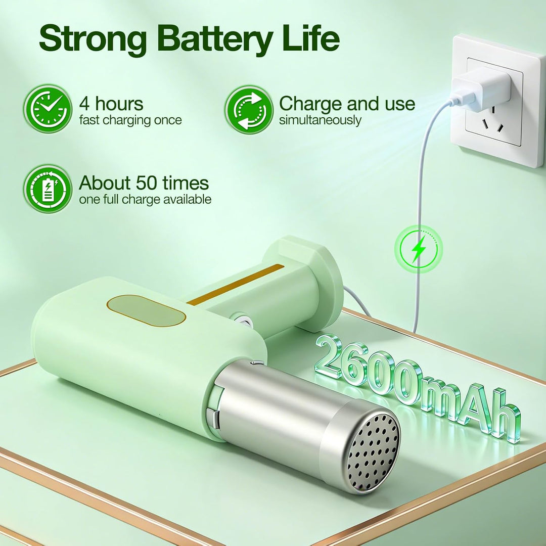 Handheld Elektrische Nudelmaschine, 2600mAh Kabelloser Nudelmaker mit 5 Aufsätzen & 3 Wurstfüllern,