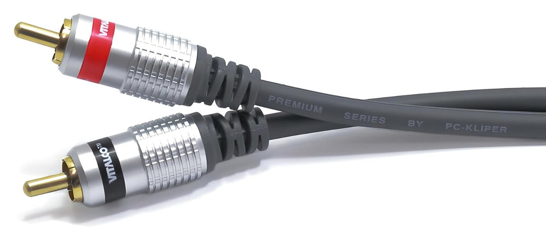 2 x Chinch Stecker zu 2 x Cinch Stecker Stereo RCA - TV, Audio Kabel, Verlängerung - für Verlustfrei