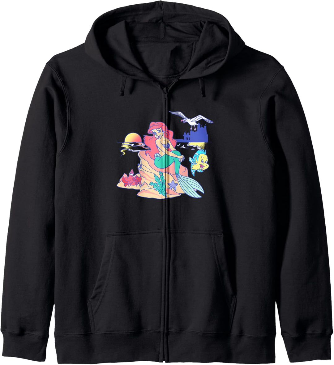 Disney The Little Mermaid Group Shot Sunset Kapuzenjacke