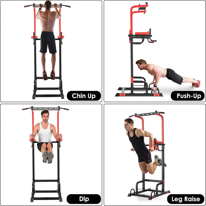 Multifunktionale Klimmzugstange, Krafttraining, Heimfitness, höhenverstellbar, mit Liegestützgriff,