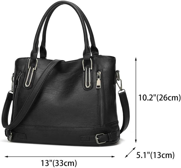 BUKESIYI Damen Tasche Handtasche Umhängetasche Schultertasche Frauen Kulturbeutel Weekender Klein PU