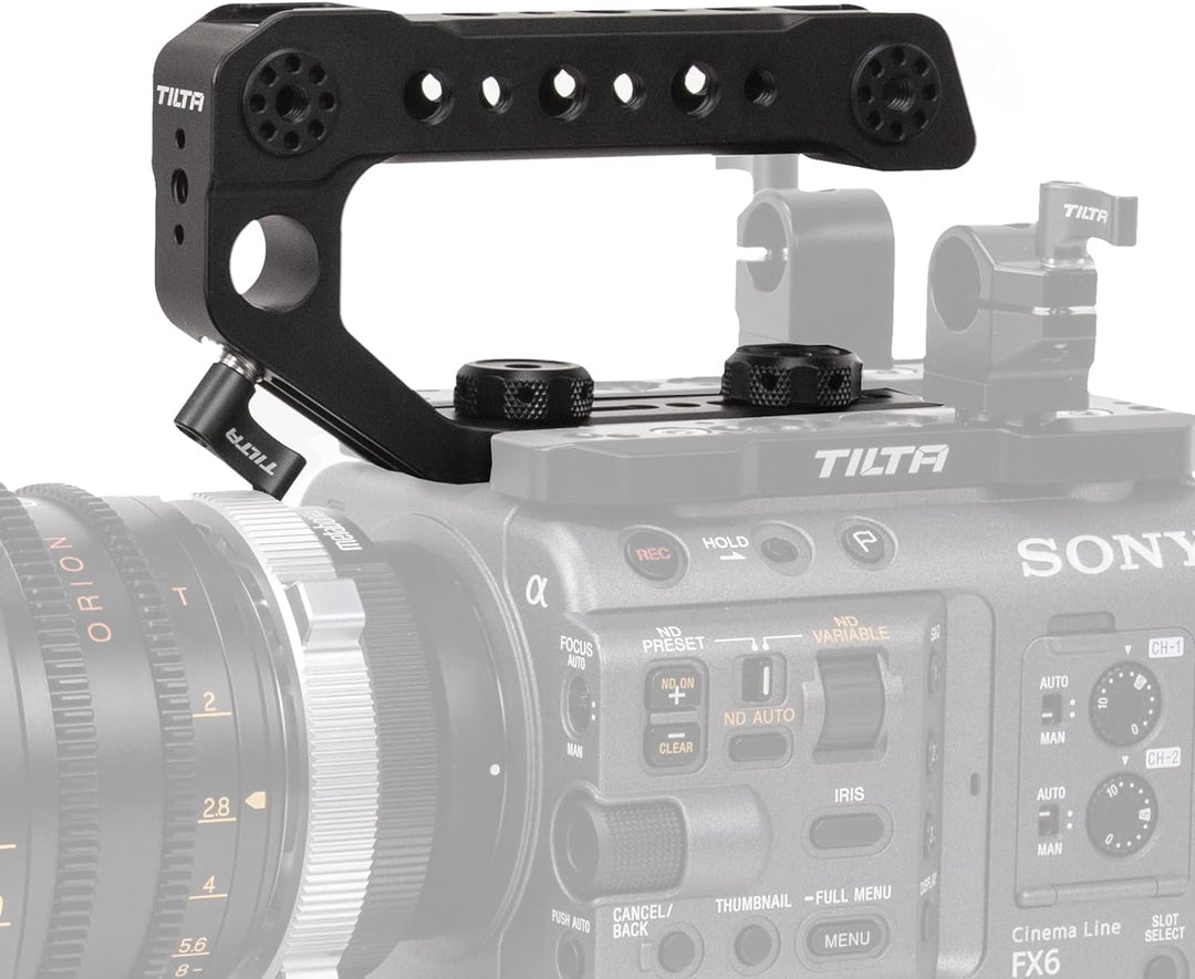 Tilta Oberer Griff kompatibel mit Sony FX6 Schuhhalterung für Videokamera, LED-Lichter, Mikrofone ES