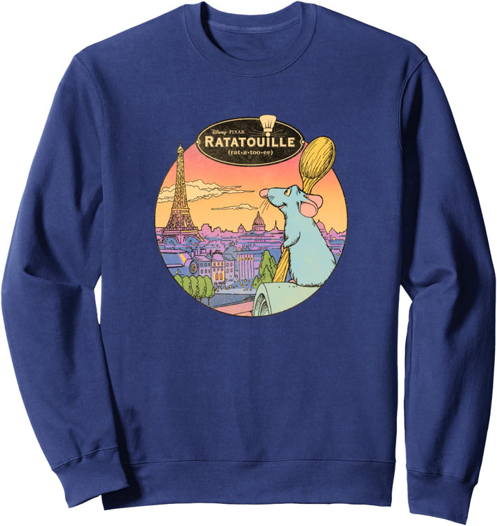 Disney Pixar Ratatouille Over Look Paris Sweatshirt
