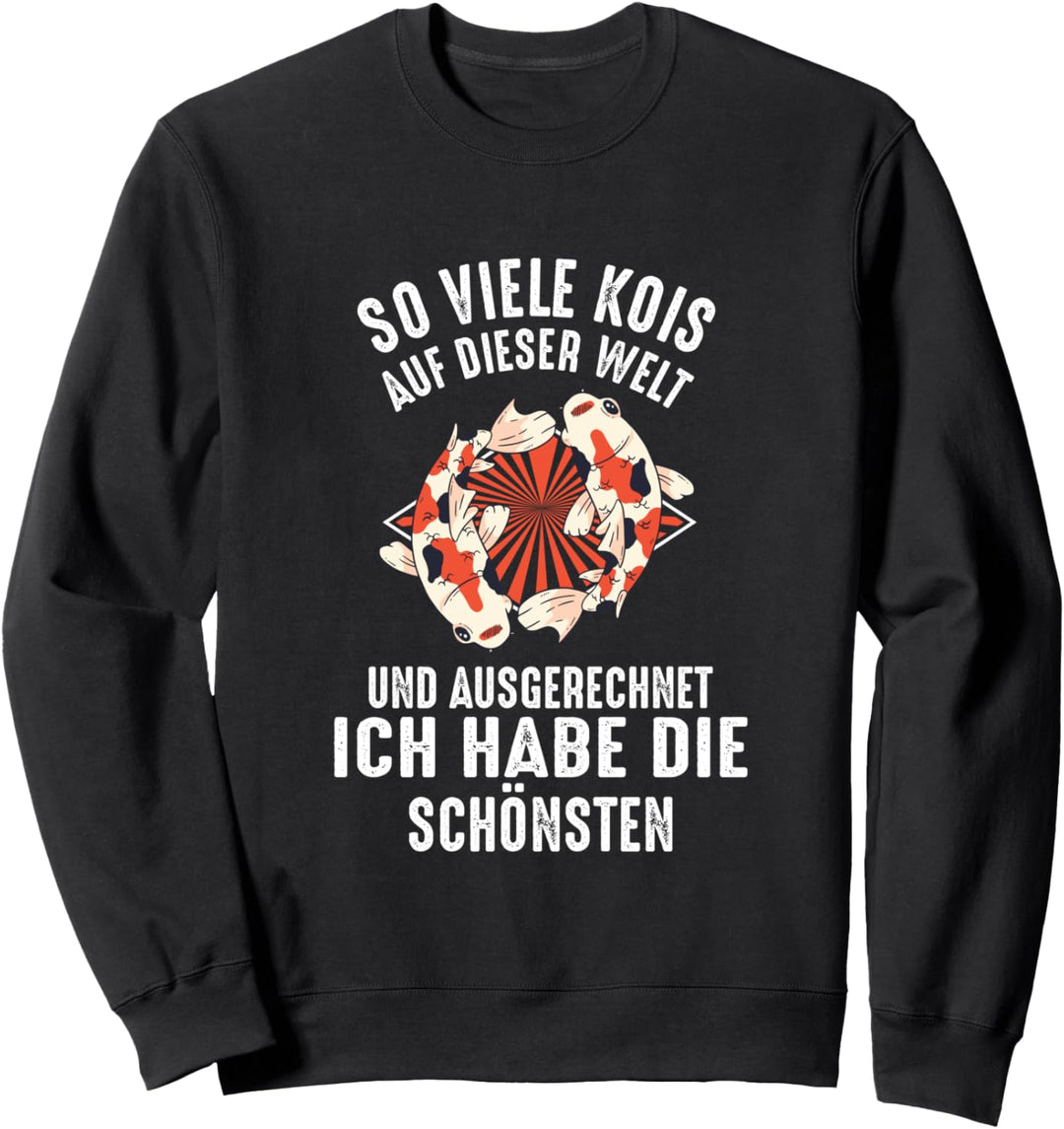 Koi Fisch Teich Gartenteich Aquarium Fischzucht Sweatshirt