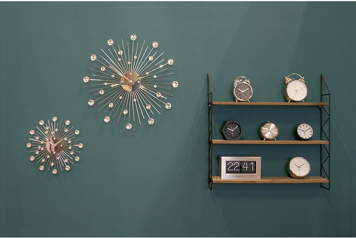 Karlsson "Sunburst Wall Clock, Silver