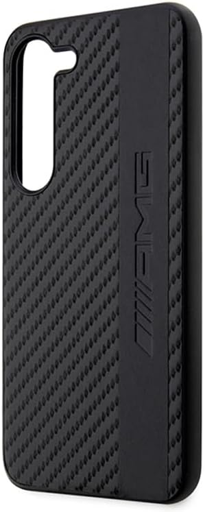 Hülle AMG AMHCS23MBLSCA S23+ S916 schwarz hardcase Carbon Stripe&Embossed
