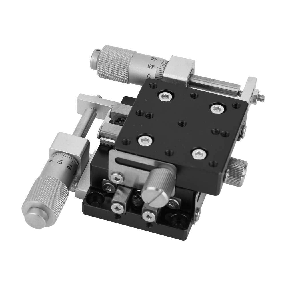 Lineartisch, XY-Achsen 40x40 mm LY40-CM-Tisch Linearkugelstangen Präzisions-Plattform mit manueller