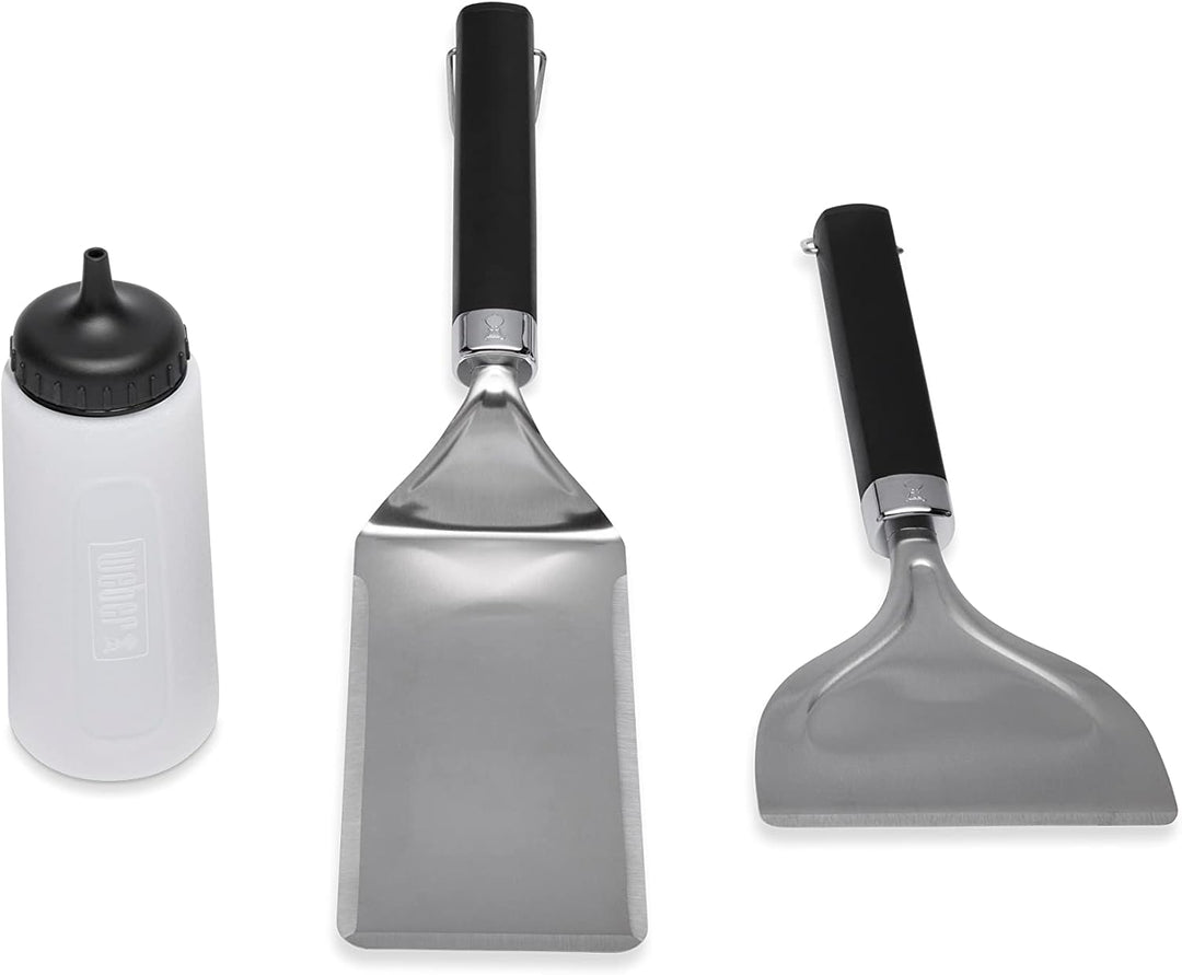 Weber 6777 Starter 3PC Griddle Tool Set, Silver