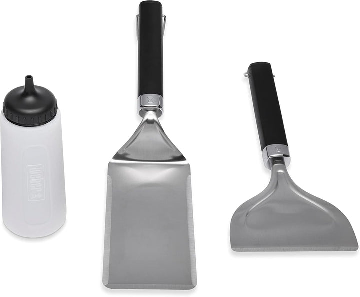 Weber 6777 Starter 3PC Griddle Tool Set, Silver