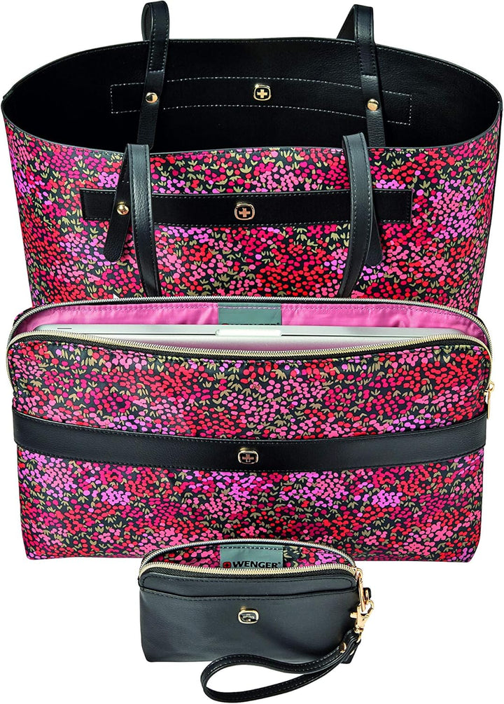 WENGER 604807 MarieSol 4-in-1 doppelseitige Tragetasche mit entfernbarer 14” Laptop Hülle (20 Liter)