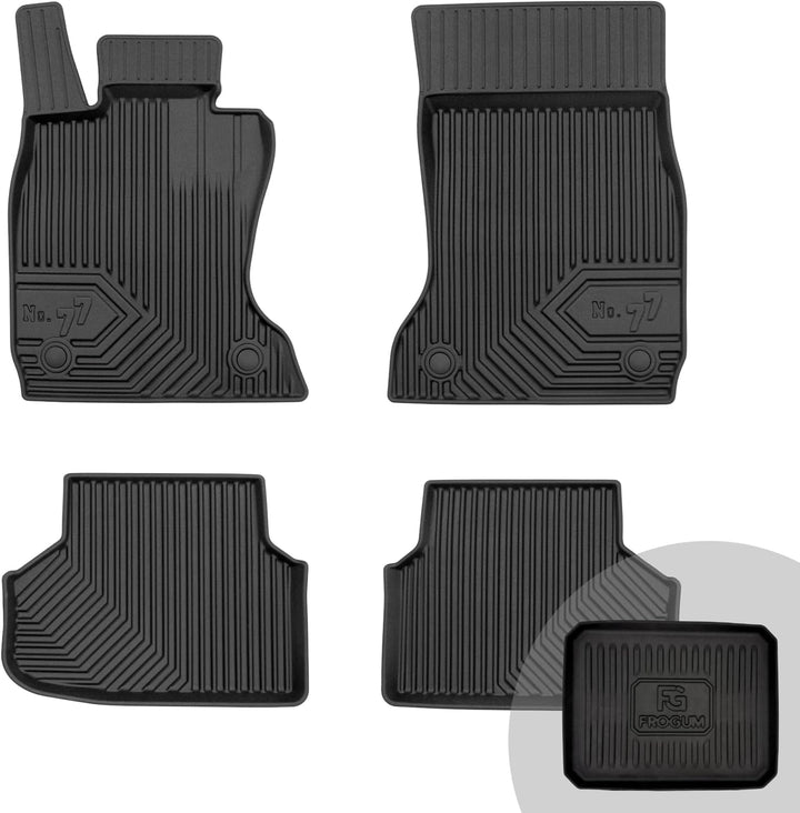 FROGUM No.77 Gummimatten Ganzjahresset von Auto Fussmatten Autofussmatten für BMW 7er F01 2008-2015