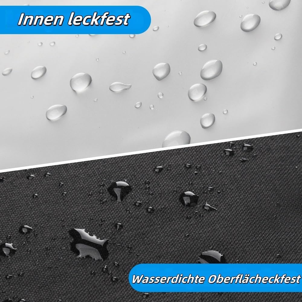 Kühltasche mit 3 Eissacksätzen, Wasserdicht, 18 Dosen Kapazität, 20 Stunden Kühldauer, für Strand un