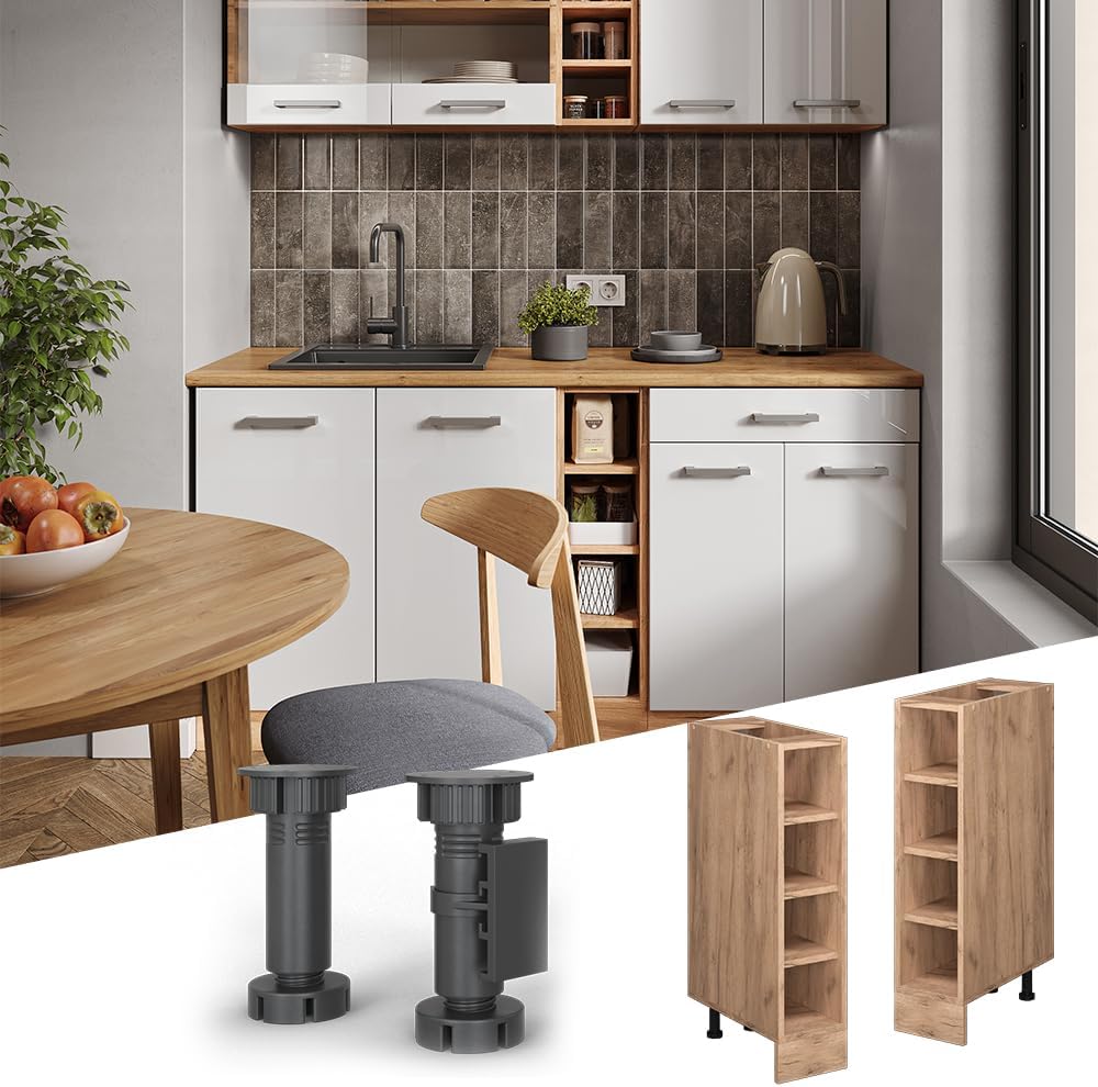 Vicco Küchenregal R-Line, Goldkraft Eiche/Goldkraft Eiche, 20 cm ohne Arbeitsplatte Goldkraft Eiche