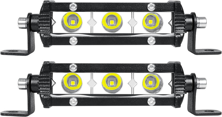 SKYWORLD 4" LED-Lichtleiste 15W Punktstrahl LED-Arbeitsscheinwerferleiste 6000K Einreihige LED-Autol