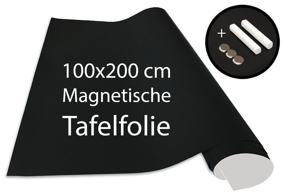 Cuadros Lifestyle Blackboard Magnetisch 100x200 cm | Selbstklebende Folie | Vinyl- Tafelfolie Magnet