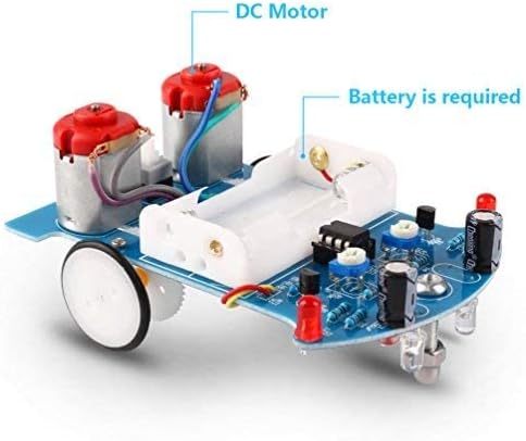 PEMENOL Praxis Löten Lernen Elektronik Kit, Smart Car Adventskalender Löten Projekt Kits, Linie nach