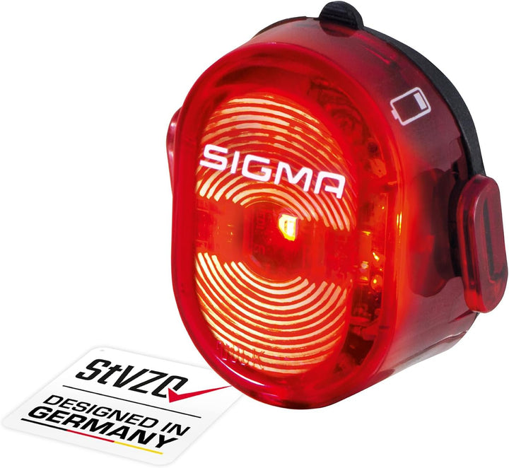 SIGMA Fahrradbeleuchtung Set Aura 60 USB/Nugget II | StVZO zugelassenes, akkubetriebenes Vorderlicht