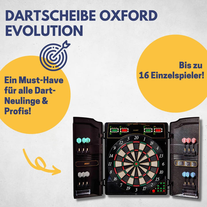 Best Sporting Dartscheibe elektronisch Oxford Evolution I Dartscheibe elektronisch mit LED-Anzeigen